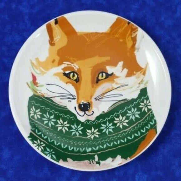 Vintage Rae Dunn Woodland Critter Christmas Dessert  Plates - Picture 3 of 7